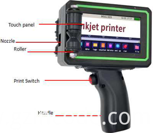 Halv tommer inkjet-kodningsmaskine Half Inch Inkjet Coding Machine